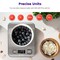 Food Kitchen Scale, Digital Grams and Ounces for Weight Loss, Baking, Cooking, Keto and Meal Prep, LCD Display, Medium, 304 Stainless Steel